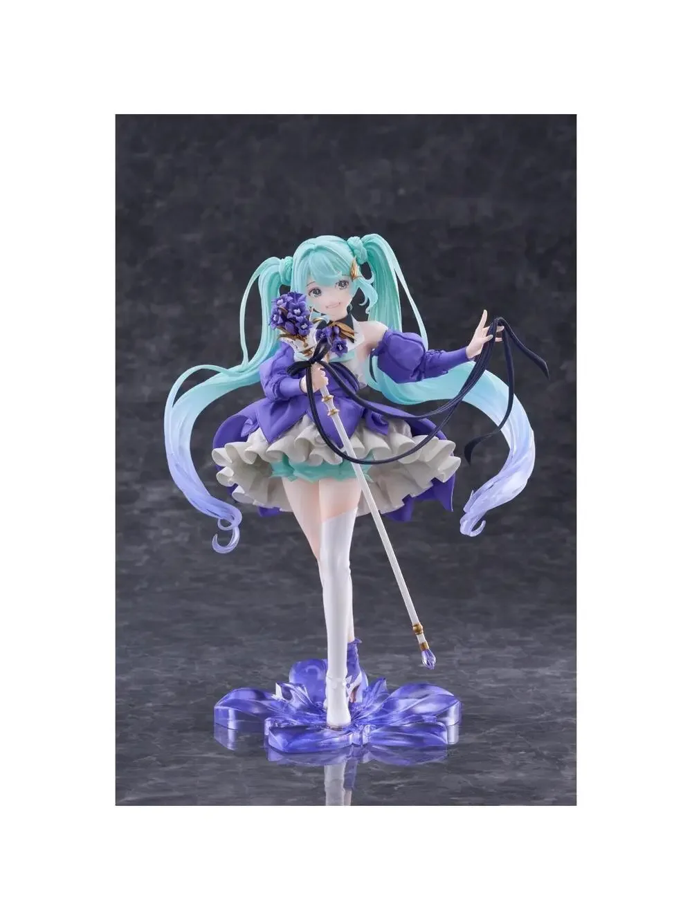 Taito Hatsune Miku Birthday 2021 Pretty Rabbit 1/7 Scale Figure New Purple Teal